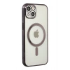 Mey İthalat®   iPhone 14 Plus Kılıf Magneticsafe Lazer Silikon - Siyah