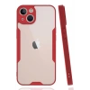 Mey İthalat®   iPhone 14 Plus Kılıf Platin Silikon - Kırmızı