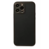 Mey İthalat®   iPhone 14 Pro Kılıf Coco Deri Silikon Kapak - Siyah