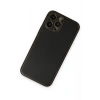 Mey İthalat®   iPhone 14 Pro Kılıf Coco Deri Silikon Kapak - Siyah