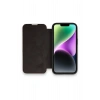Mey İthalat®   iPhone 14 Pro Kılıf Dolpin Kapaklı - Siyah