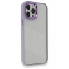 Mey İthalat®   iPhone 14 Pro Kılıf Dora Kapak - Lila