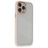 Mey İthalat®   iPhone 14 Pro Kılıf Dora Kapak - Pudra