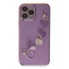 Mey İthalat®   iPhone 14 Pro Kılıf Esila Silikon - Mor
