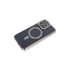 Mey İthalat®   iPhone 14 Pro Kılıf Joke Simli Magneticsafe Kılıf - Gri