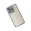 Mey İthalat®   iPhone 14 Pro Kılıf Joke Taşlı Silikon - Mavi