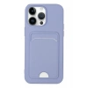 Mey İthalat®   iPhone 14 Pro Kılıf Kelvin Kartvizitli Silikon - Lila