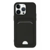 Mey İthalat®   iPhone 14 Pro Kılıf Kelvin Kartvizitli Silikon - Siyah