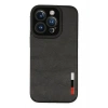 Mey İthalat®   iPhone 14 Pro Kılıf Loop Deri Silikon - Siyah