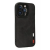 Mey İthalat®   iPhone 14 Pro Kılıf Loop Deri Silikon - Siyah