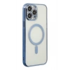 Mey İthalat®   iPhone 14 Pro Kılıf Magneticsafe Lazer Silikon - Sierra Blue