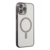Mey İthalat®   iPhone 14 Pro Kılıf Magneticsafe Lazer Silikon - Siyah
