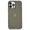 Mey İthalat®   iPhone 14 Pro Kılıf Pc Sert Şeffaf Kapak - Siyah