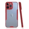 Mey İthalat®   iPhone 14 Pro Kılıf Platin Silikon - Kırmızı