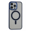 Mey İthalat®   iPhone 14 Pro Kılıf Room Magneticsafe Silikon - Lacivert