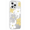 Mey İthalat®   iPhone 14 Pro Max Floral Magsafe Kapak - Sarı