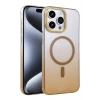 Mey İthalat®   iPhone 14 Pro Max Glossy Magsafe Kapak - Çöl Titanyum