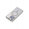 Mey İthalat®   iPhone 14 Pro Max Kılıf Joke Simli Magneticsafe Kılıf - Gümüş