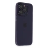 Mey İthalat®   iPhone 14 Pro Max Kılıf Luko Lens Silikon - Siyah