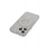 Mey İthalat®   iPhone 14 Pro Max Kılıf Matte Şeffaf Magneticsafe - Şeffaf