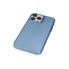 Mey İthalat®   iPhone 14 Pro Max Kılıf Modos Metal Kapak - Mavi
