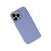 Mey İthalat®   iPhone 14 Pro Max Kılıf Nano içi Kadife Silikon - Lila