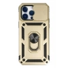Mey İthalat®   iPhone 14 Pro Max Kılıf Pars Lens Yüzüklü Silikon - Gold