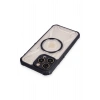 Mey İthalat®   iPhone 14 Pro Max Kılıf Prag Magneticsafe Kapak - Siyah