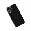 Mey İthalat®   iPhone 14 Pro Max Kılıf Volet Silikon - Siyah
