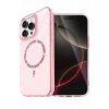 Mey İthalat®   iPhone 14 Pro Max Live Diamond Magsafe Kapak - Pembe
