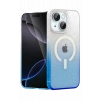 Mey İthalat®   iPhone 14 Pummel Shiny Magsafe Kapak - Mavi