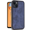 Mey İthalat®   iPhone 15 Kılıf Aras Deri Kapak - Lacivert