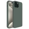 Mey İthalat®   iPhone 15 Kılıf First Silikon - Koyu Yeşil