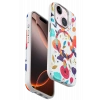 Mey İthalat®   iPhone 15 Plus Flower Series Magsafe Kapak - Beyaz
