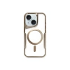 Mey İthalat®   iPhone 15 Plus Kılıf Boyi Magsafe Silikon Kapak - Kahverengi