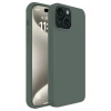 Mey İthalat®   iPhone 15 Plus Kılıf First Silikon - Koyu Yeşil
