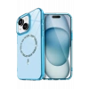 Mey İthalat®   iPhone 15 Plus Live Diamond Magsafe Kapak - Mavi