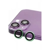 Mey İthalat®   iPhone 15 Plus Raze Metal Kamera Lens - Yeşil