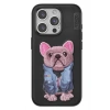 Mey İthalat®   iPhone 15 Pro Cute Desenli Kapak - Siyah