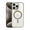 Mey İthalat®   iPhone 15 Pro Kılıf Erozi Magsafe Kapak - Gri