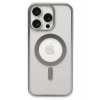 Mey İthalat®   iPhone 15 Pro Kılıf Erozi Magsafe Kapak - Gümüş