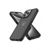 Mey İthalat®   iPhone 15 Pro Max Kılıf Elegant Kapak - Siyah