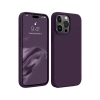 Mey İthalat®   iPhone 15 Pro Max Kılıf First Silikon - Mürdüm