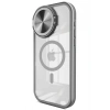 Mey İthalat®   iPhone 15 Pro Max Kılıf Teleskop Lens Magsafe Silikon Kapak - Titan Gri