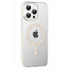 Mey İthalat®   iPhone 15 Pro Move Taşlı Magsafe Kapak - Pembe