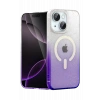 Mey İthalat®   iPhone 15 Pummel Shiny Magsafe Kapak - Mor