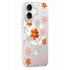 Mey İthalat®   iPhone 16 Floral Magsafe Kapak - Turuncu