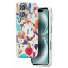 Mey İthalat®   iPhone 16 Flower Series Magsafe Kapak - Beyaz