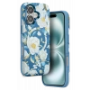 Mey İthalat®   iPhone 16 Flower Series Magsafe Kapak - Mavi
