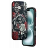 Mey İthalat®   iPhone 16 Flower Series Magsafe Kapak - Siyah